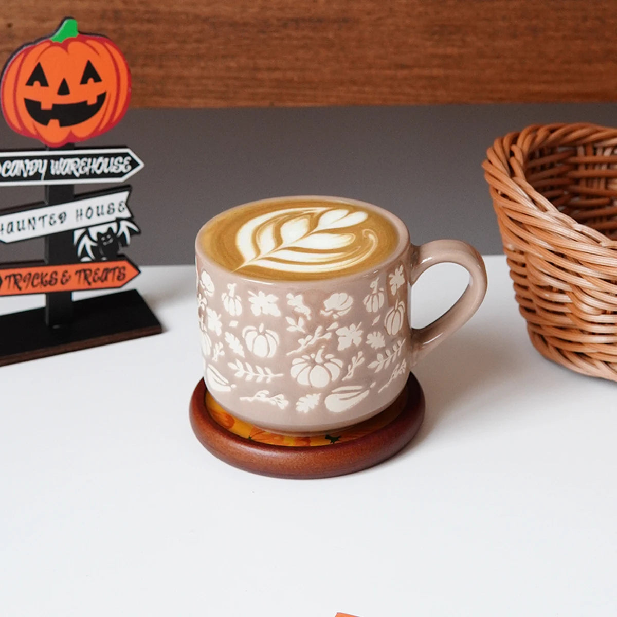 Autumn Harvest Frosted Pumpkin Mug