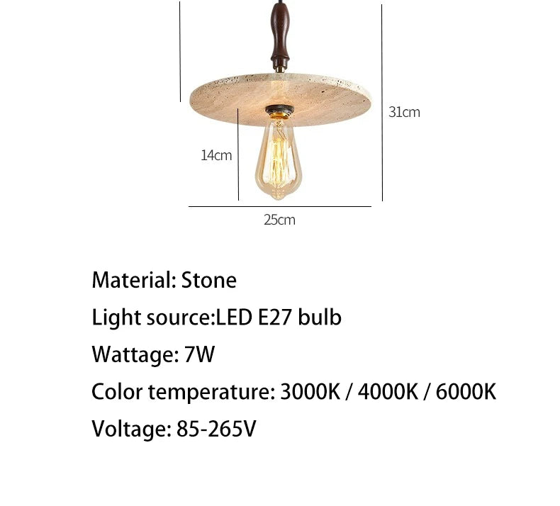 Medieval Style Stone Lamp