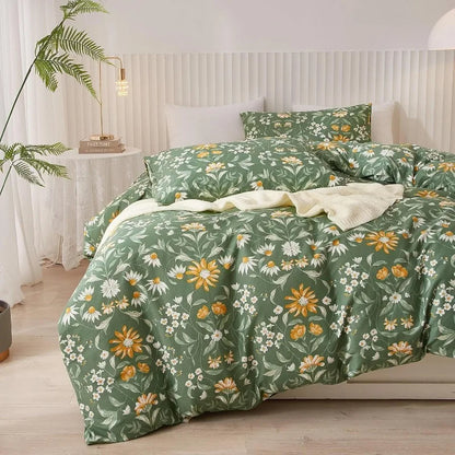 Botanical Bliss Floral Duvet Cover Set