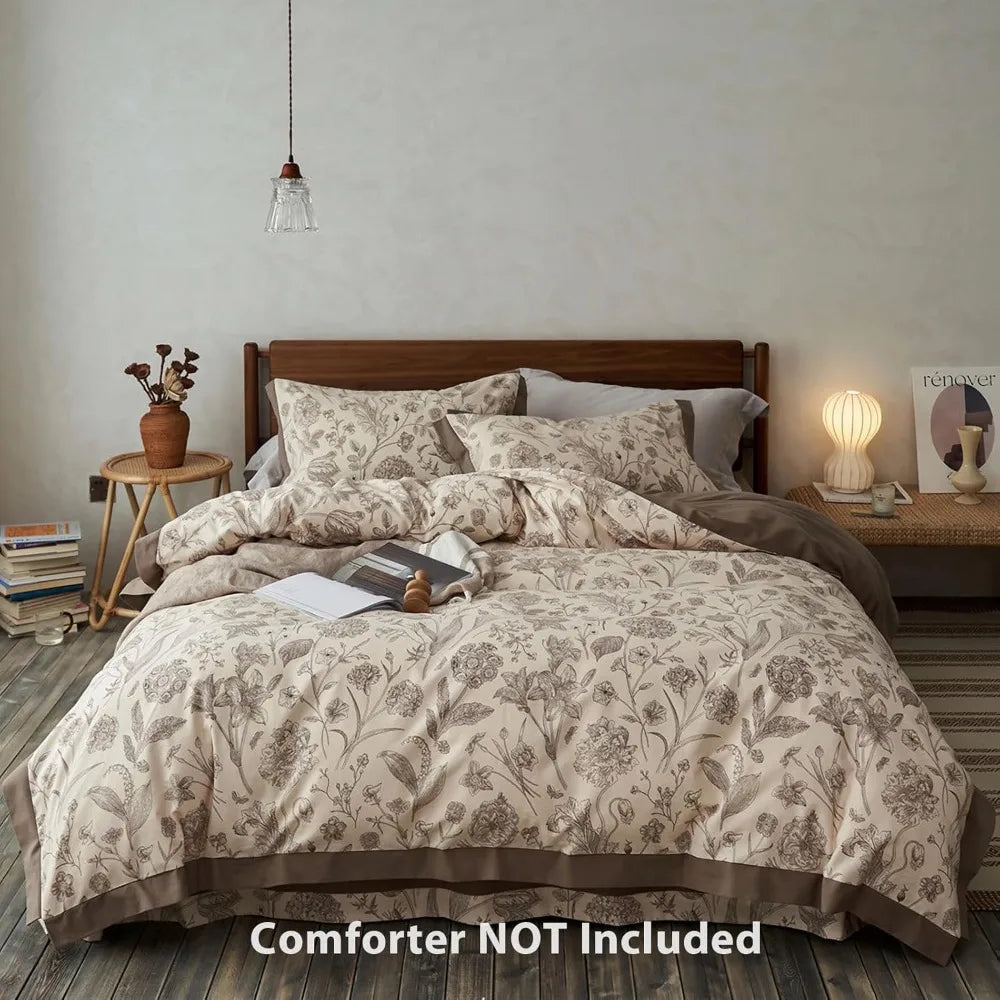 Botanical Reverie 100% Cotton Duvet Cover Set