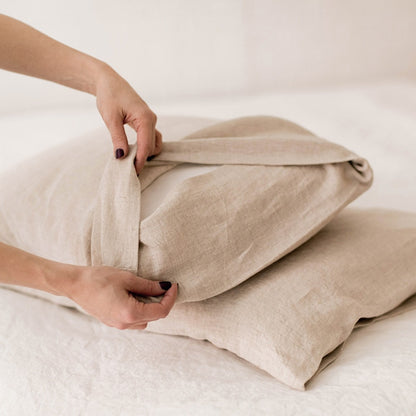 Pure Linen Throw Pillow Cases
