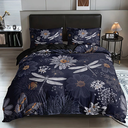 Nocturne Meadow Dragonfly Duvet Set