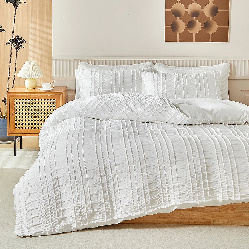 Pleated Tranquility Bedding Set