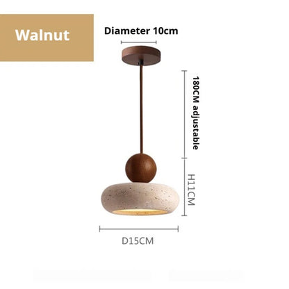 Auralith Stone Halo Pendant Light