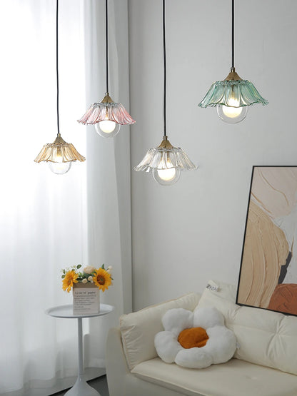 Petaluxe Glass Bloom Pendant Light