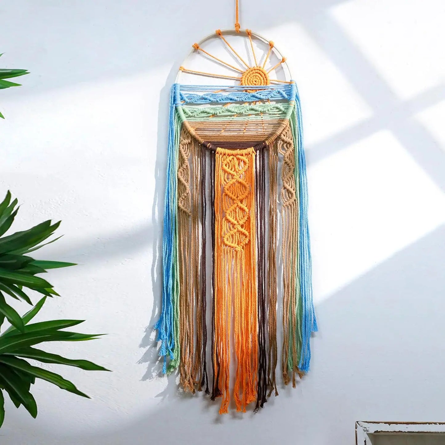 Sunrise Over the Horizon Macramé