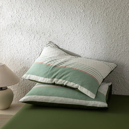 NORDÉLLE Cotton Stripe Duvet Cover Set