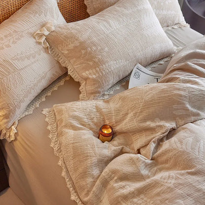 Whisper Fern Jacquard Duvet Set