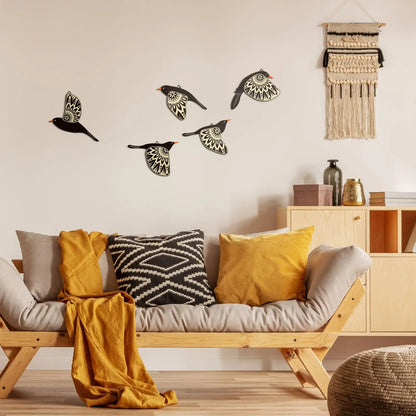 Spirit Birds of Harmony Wall Art (5pcs)