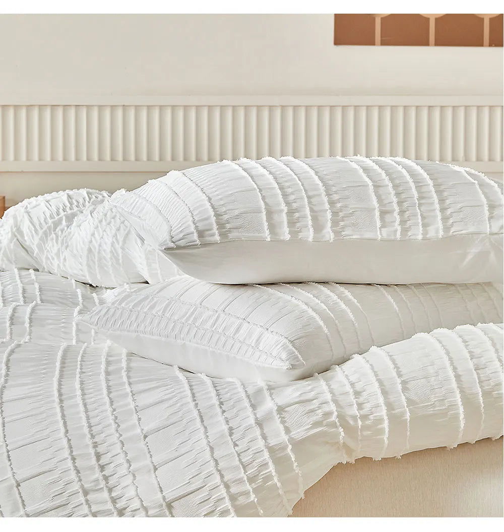 Pleated Tranquility Bedding Set