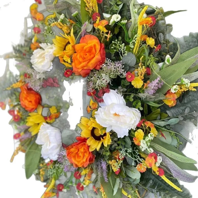 Golden Harvest Bloom Wreath