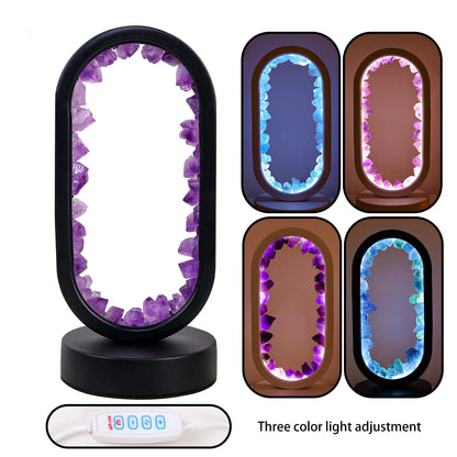 Natural Amethyst Oval Night Light