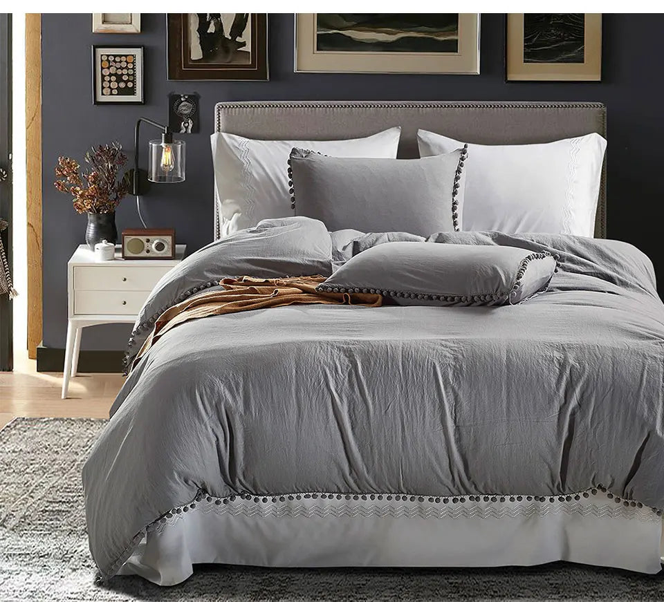 Pom-Pom Cloudscape Duvet Set