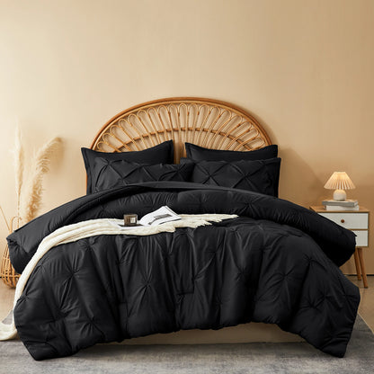 The Silver Pleat Comforter Set