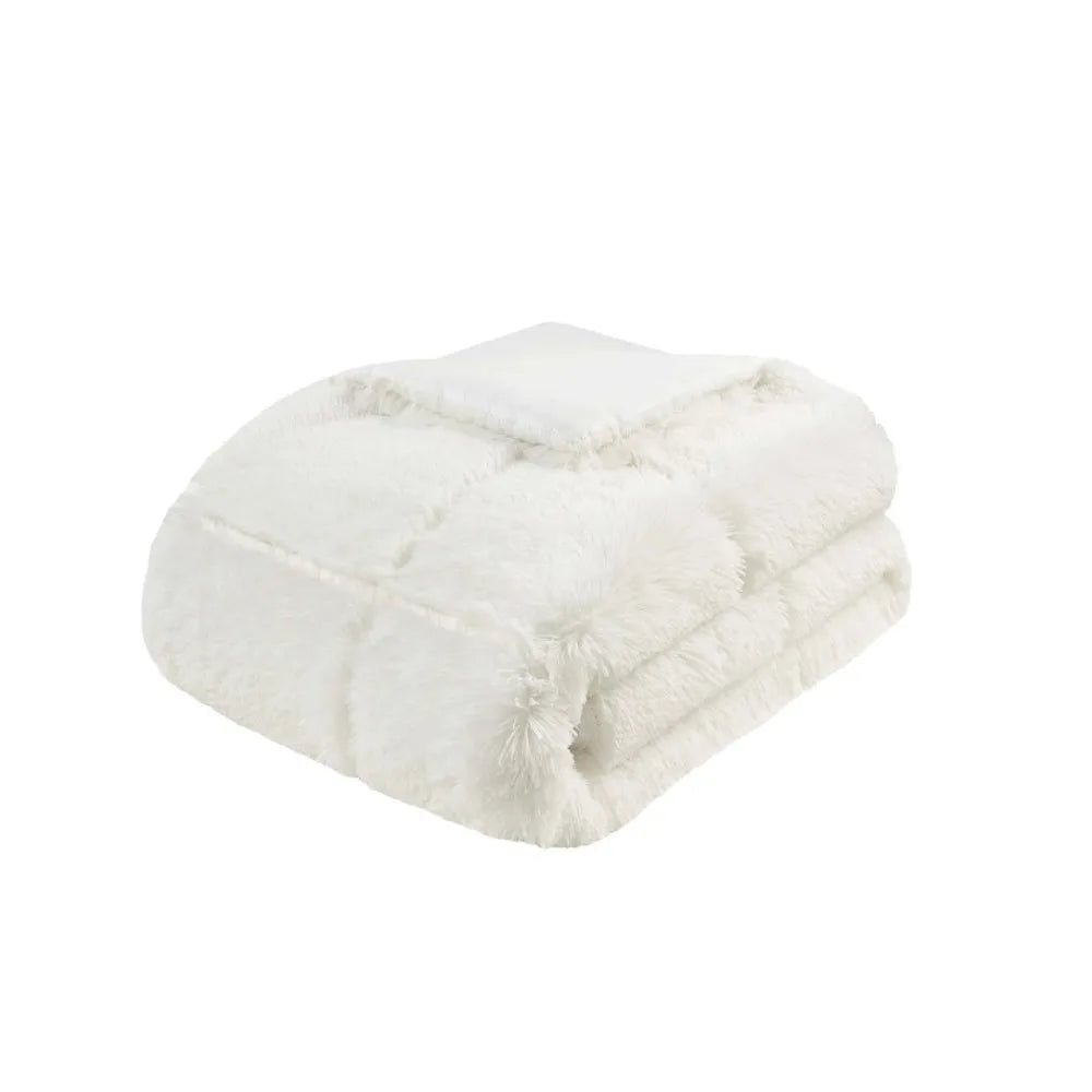 Shaggy Faux Fur Comforter Set