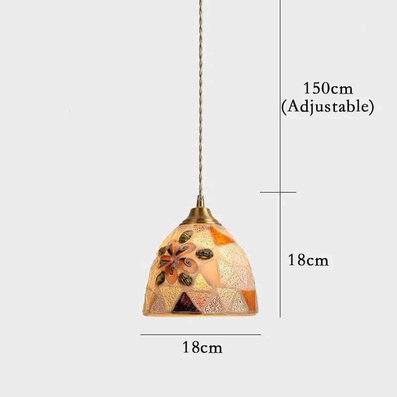 Ocean Pearl Mosaic Pendant Lamp