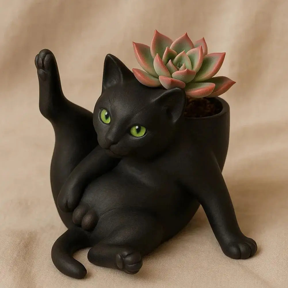 The Flexible Feline Planter