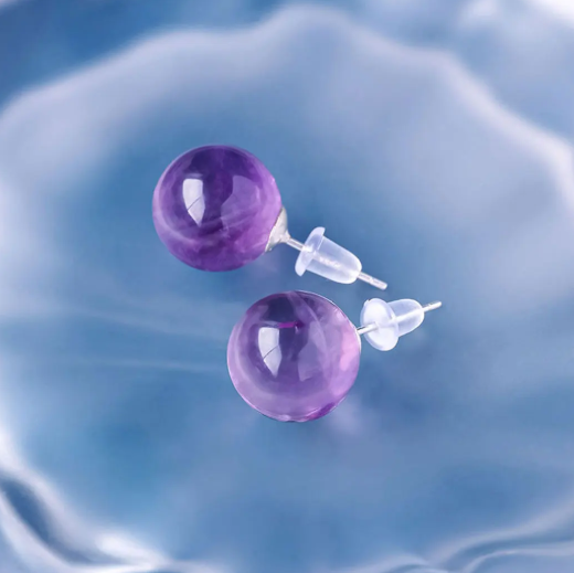 Amethyst Serenity Studs