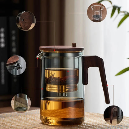 Magical One-Key Brewing Teapot