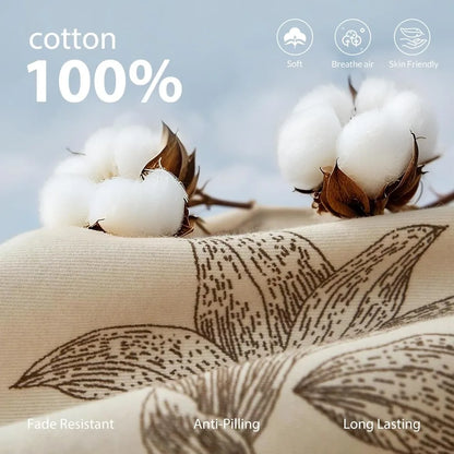 Botanical Reverie 100% Cotton Duvet Cover Set