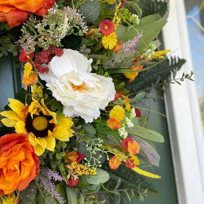 Golden Harvest Bloom Wreath