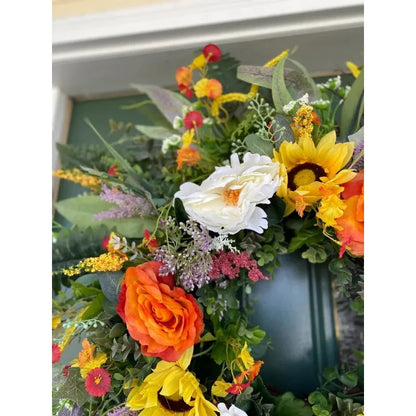 Golden Harvest Bloom Wreath