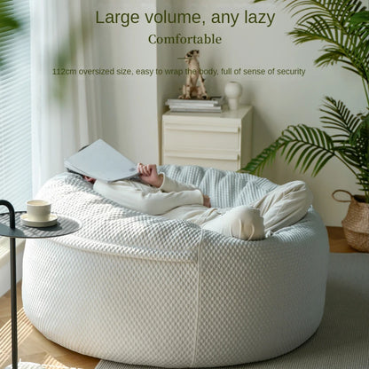 Ice Silk Lazy Bean Sofa