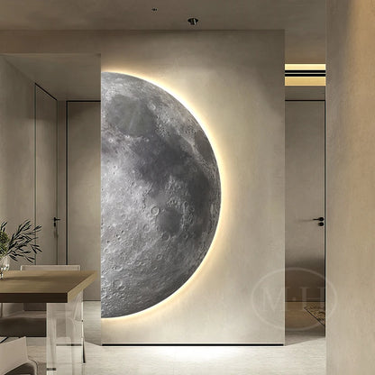 Moon Abstract Texture Mural Wall Lamp