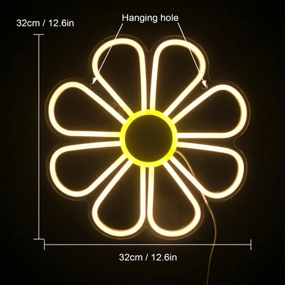 Cute Daisy Neon Light