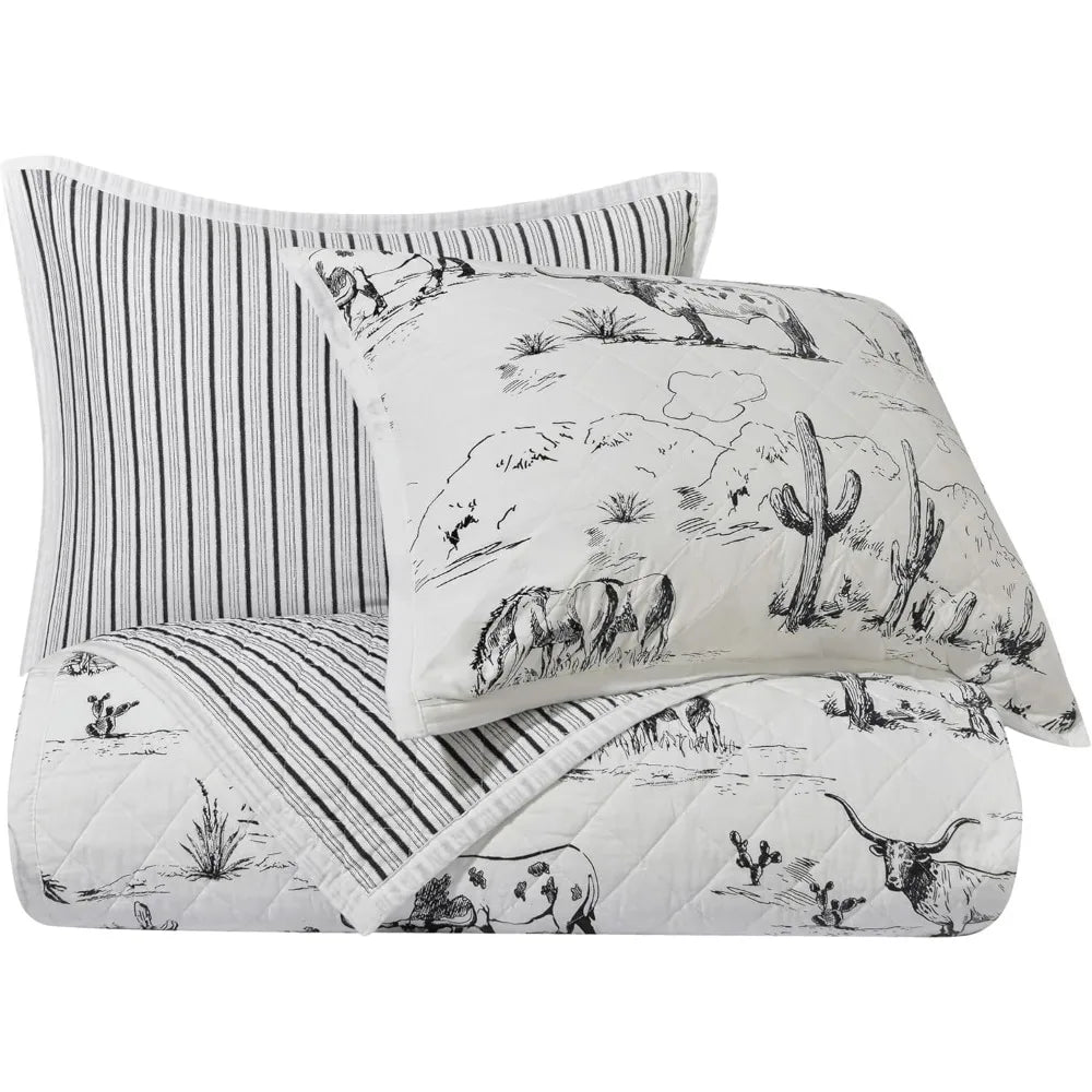 Ranch Life 3-Piece King Quilt Set
