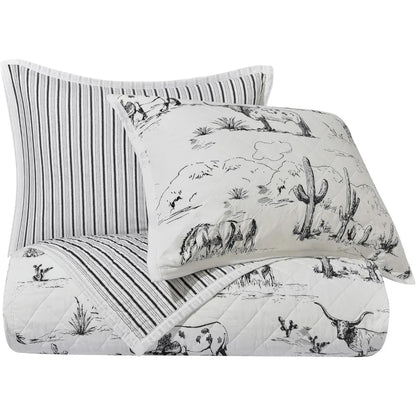 Ranch Life 3-Piece King Quilt Set