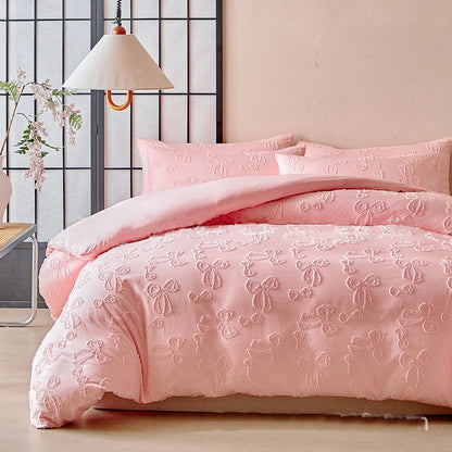 Blush Ribbon Whisper Duvet Set