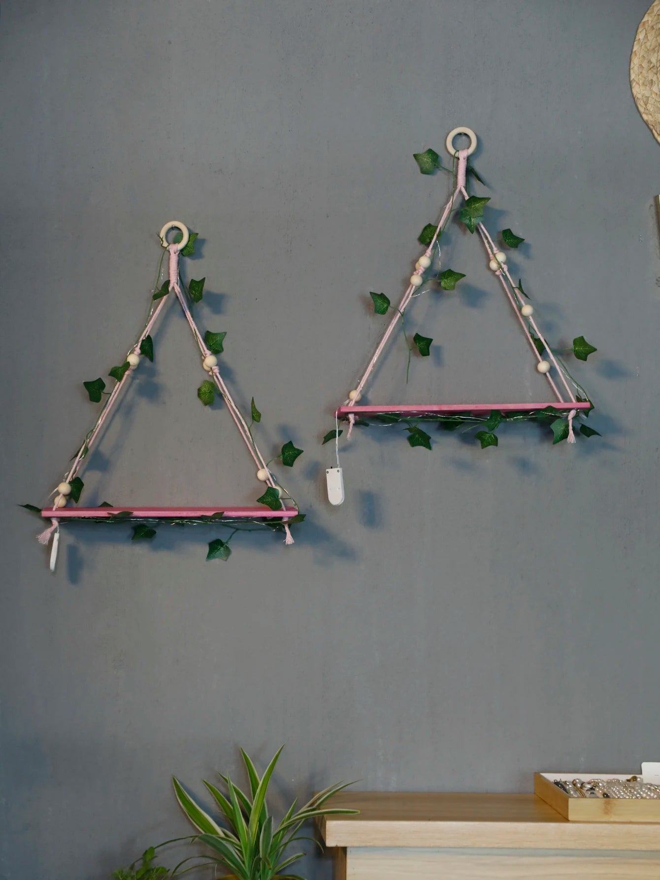 GlowLeaf Triangle Shelf