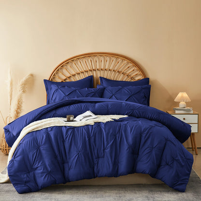 The Silver Pleat Comforter Set