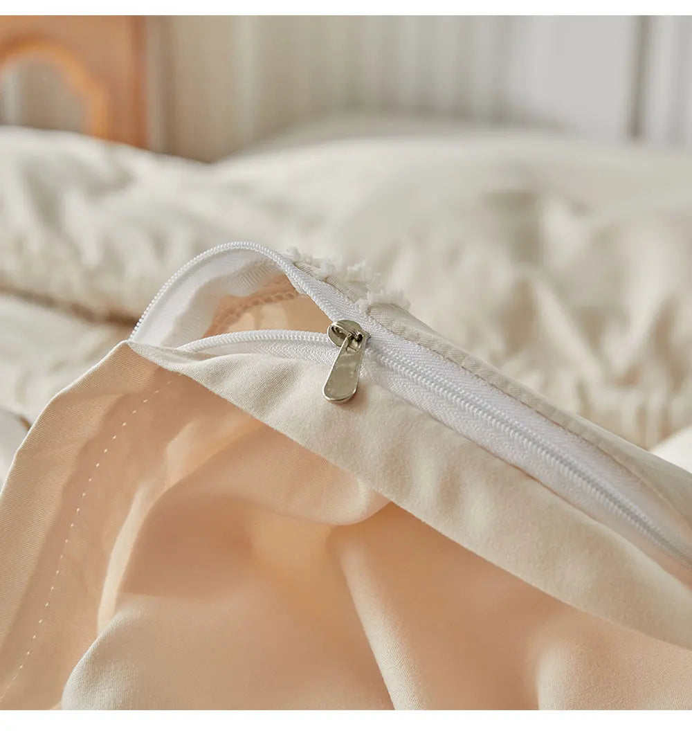 LoomSerene Geometric Tufted Duvet Set