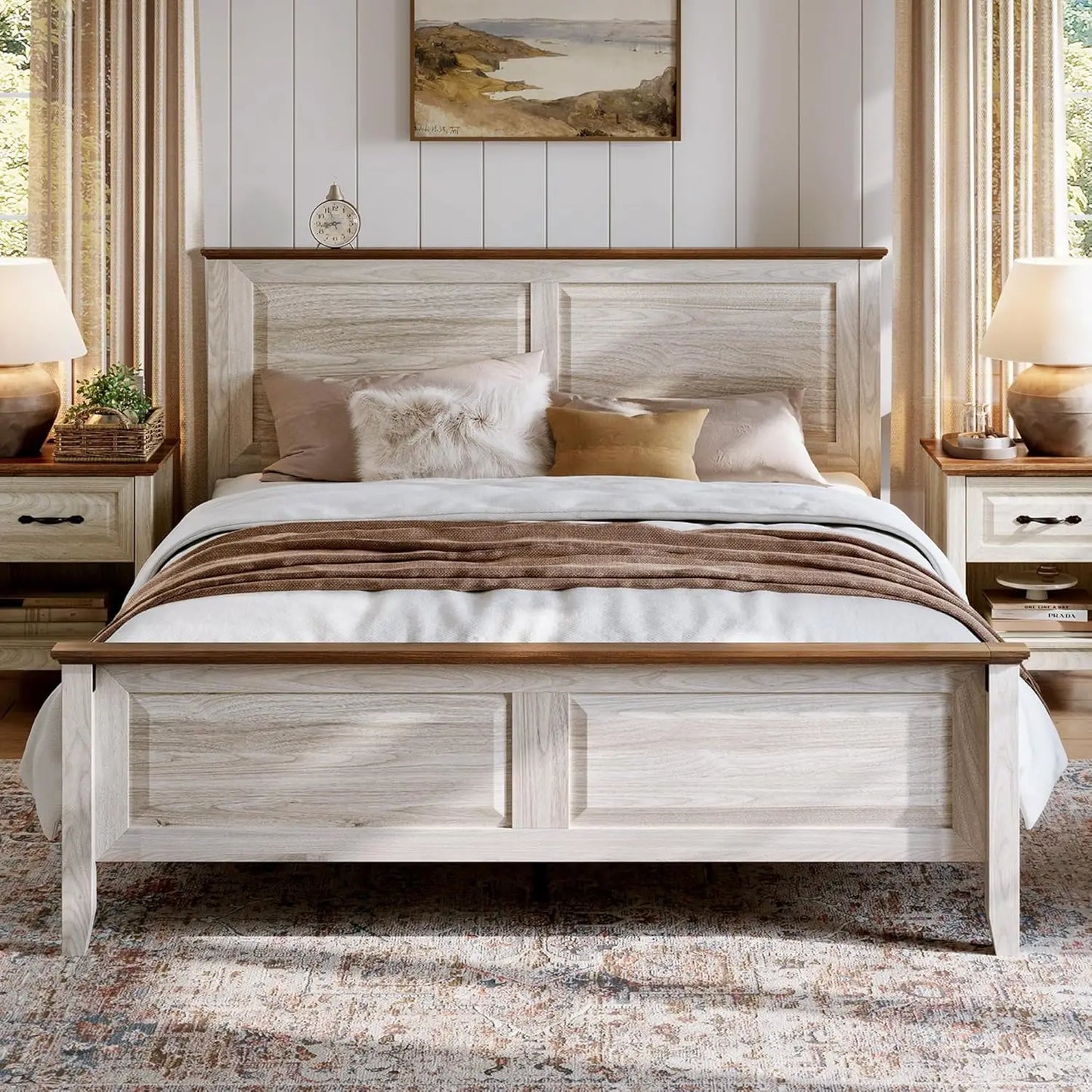 Whispering Dunes Farmhouse Bed Frame