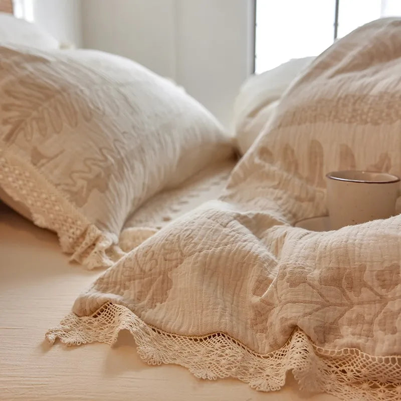 Whisper Fern Jacquard Duvet Set
