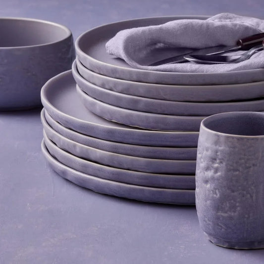 LavendraLuxe™ 16-Piece Stoneware Dinnerware Set
