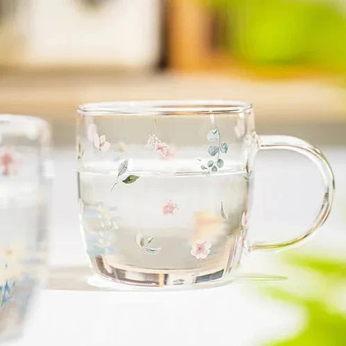 Meadow Blossom Glass Mug