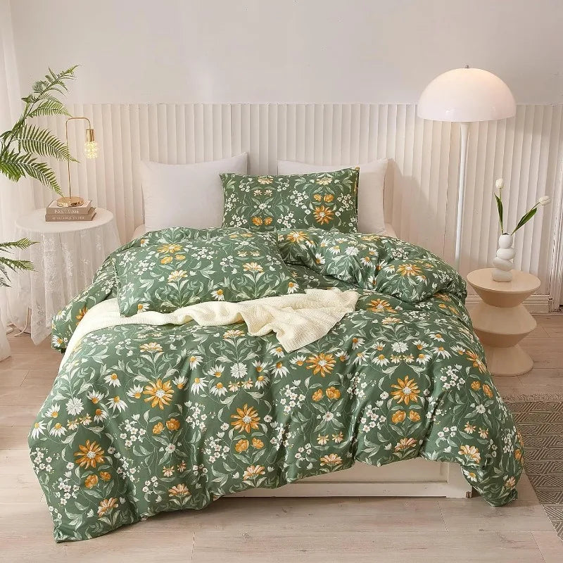 Botanical Bliss Floral Duvet Cover Set