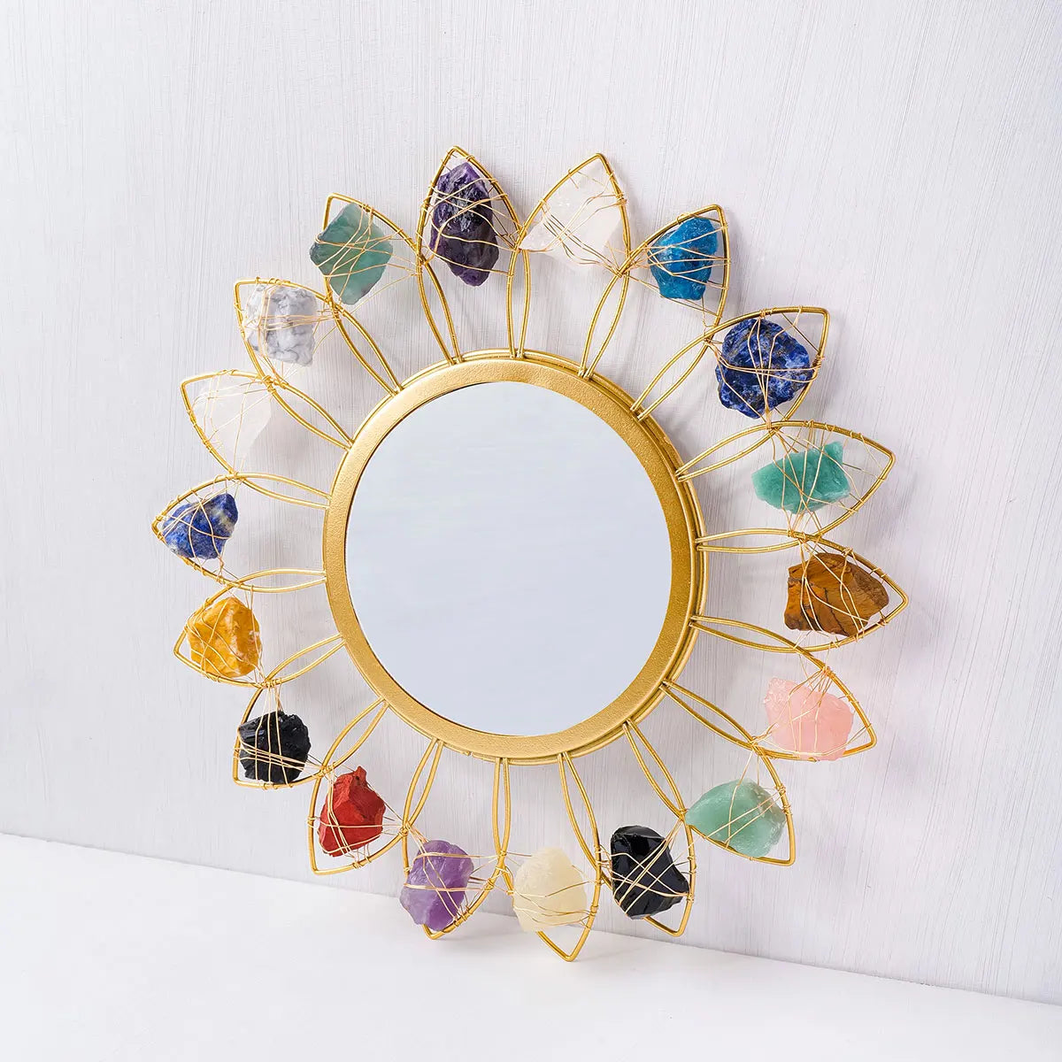 Sunburst Crystal Mirror