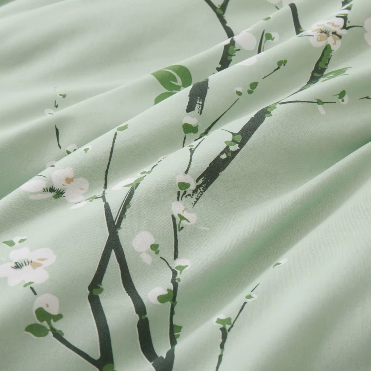 Sakura Spring Green Duvet Cover Set