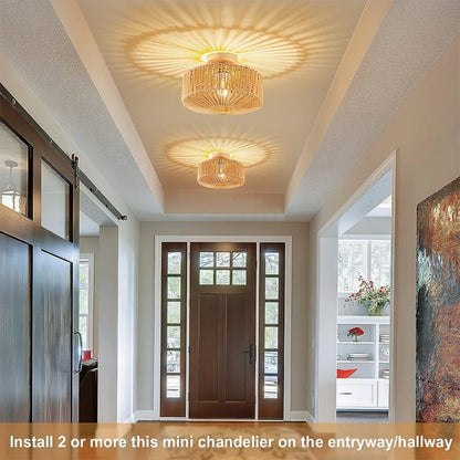 SolHalo Woven Ceiling Light