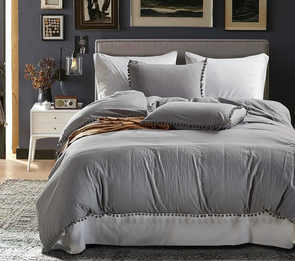 Pom-Pom Cloudscape Duvet Set