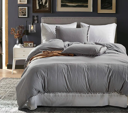 Pom-Pom Cloudscape Duvet Set