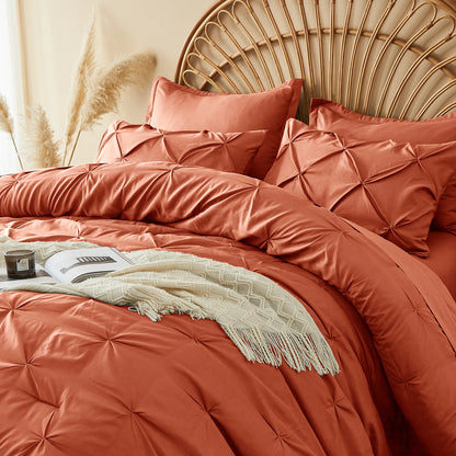 The Silver Pleat Comforter Set