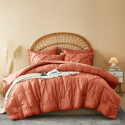 The Silver Pleat Comforter Set