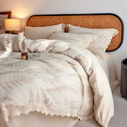 Whisper Fern Jacquard Duvet Set