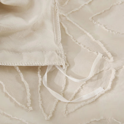 Floral Embroidery Tufted Boho Bedding Set