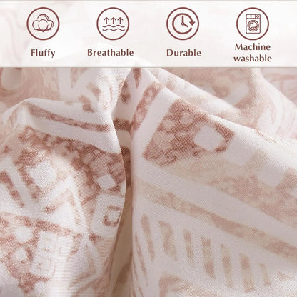 Reversible Blush Aztec Haven 7-Piece Queen Comforter Set